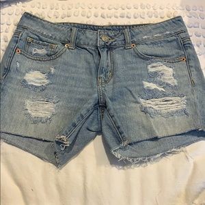American Eagle Distressed Jean Shorts